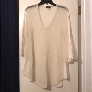 See thru white cover up